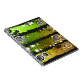 De Banner van de Muziek van de Stijl van Grunge Notitieboek (Rechterzijde)