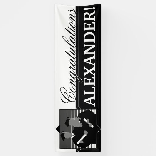  de banner van het afstuderen van Gefeliciteerd (Verticaal)