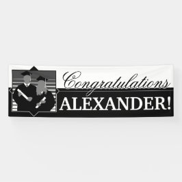  de banner van het afstuderen van Gefeliciteerd