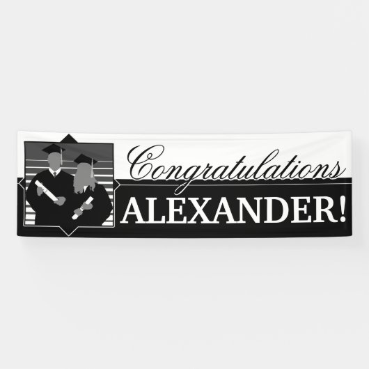  de banner van het afstuderen van Gefeliciteerd (Horizontaal)