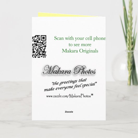 De Banner van het Bieslook van het knoflook Bedankkaart (Achterkant)