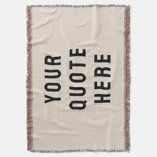 De Banner van het Citaat van de douane paste Uw Mu Deken (Voorkant Verticaal)