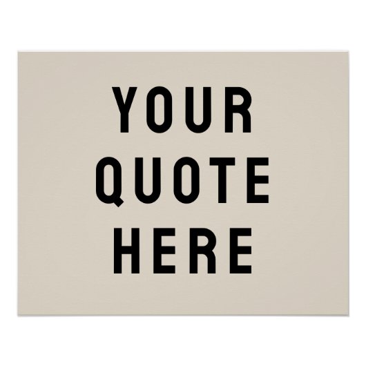 De Banner van het Citaat van de douane paste Uw Mu Perfect Poster (Voorkant)