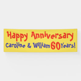 De Banner van het Jubileum met Naam en Aantal