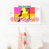 De Banner van het Netball van de Naam van het Team (Insitu)