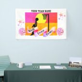 De Banner van het Netball van de Naam van het Team (Beurs)