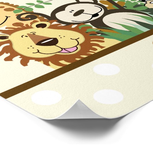 De  banner van het Oerwoud van de Zoo-bemanning -  Poster (Hoek)