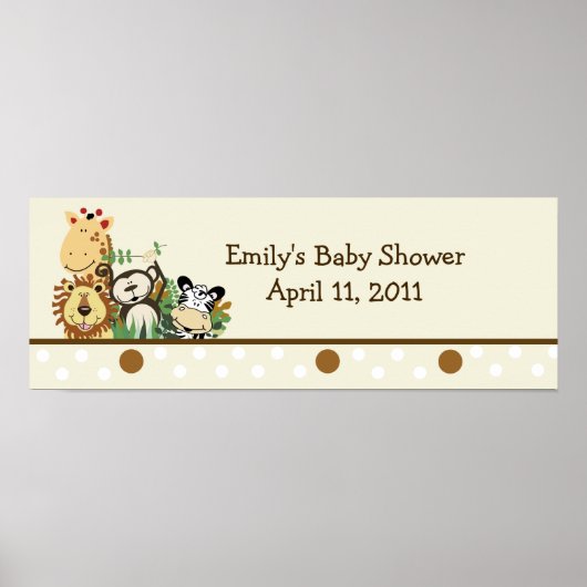 De  banner van het Oerwoud van de Zoo-bemanning -  Poster (Voorkant)