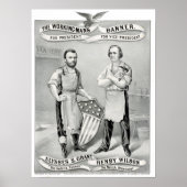 De banner van het werkende Man - voor President Poster (Voorkant)