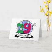 De Banner van officieel 29 Verjaardag Kaart (Gele Bloem)