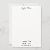 De banners buigen satijn chic lint snijden bruilof kaart (Achterkant)