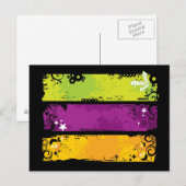 De banners van de boomgaard illustratie briefkaart (Voorkant / Achterkant)