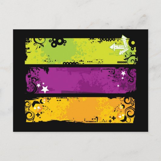 De banners van de boomgaard illustratie briefkaart (Voorkant)