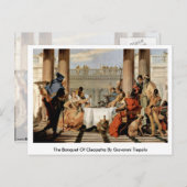 De Banquet Cleopatra van Giovanni Tiepolo Briefkaart (Voorkant / Achterkant)