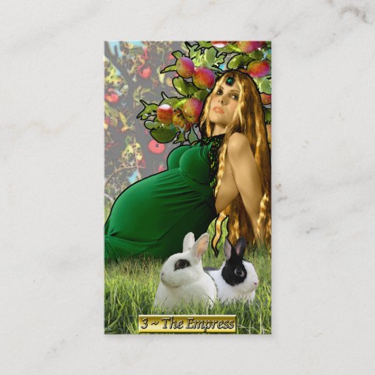 De Banx Tarot Empress Visitekaartjes (Voorkant)