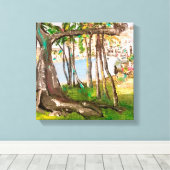 De Banyan, FL. Canvas Afdruk (Insitu (Houten vloer))