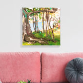 De Banyan, FL. Canvas Afdruk (Insitu (Woonkamer))