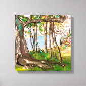 De Banyan, FL. Canvas Afdruk (Voorkant)