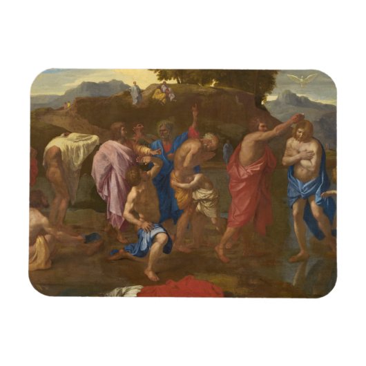 De Baptisme van Christus, 1641-42 Magneet (Horizontaal)