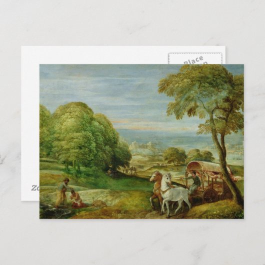 De Baptisme van de Ethiopische Eunuch Briefkaart (Voorkant / Achterkant)