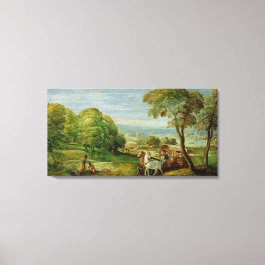 De Baptisme van de Ethiopische Eunuch Canvas Afdruk (Voorkant)