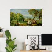 De Baptisme van de Ethiopische Eunuch Poster (Thuiskantoor)