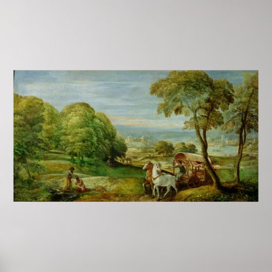 De Baptisme van de Ethiopische Eunuch Poster (Voorkant)