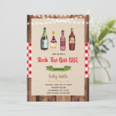 De bar bbq uitnodiging voorraad (Staand voorkant)