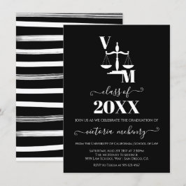 De Bar Law School Black en White Kaart