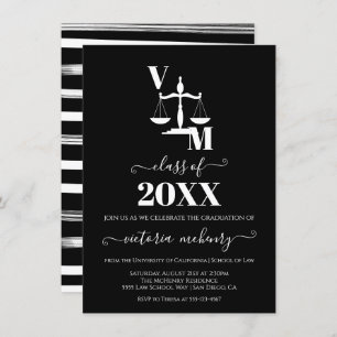 De Bar Law School Black en White Kaart