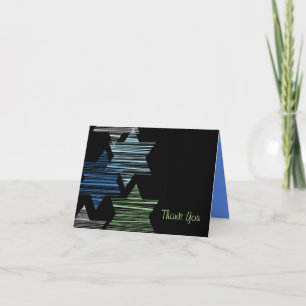 De Bar mitswa van de Knuppel van STERREN CONECTING Bedankkaart