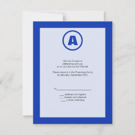 De Bar Mitzvah Hero RSVP-antwoordkaart RSVP Kaartje