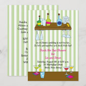 De bar nodigt uit om de Stof te ruilen Kaart (Voorkant / Achterkant)