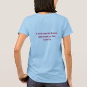 De bar omhoog. Wit/rood voor vrouwen T-shirt (Achterkant)