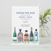 De bar paren weddenschappen worden uitgenodigd kaart (Staand voorkant)