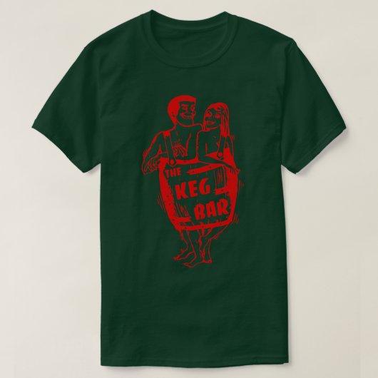 De bar retro defecte taverne t-shirt (Design voorkant)