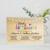 De bar Robuuste Verloving nodigt de Uitnodiging ui (Staand voorkant)