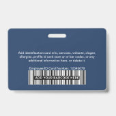 De Bar van de Foto van het Bedrijf van het bedrijf Badge (Achterkant)