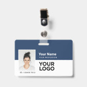 De Bar van de Foto van het Bedrijf van het bedrijf Badge (Voorkant met clip)