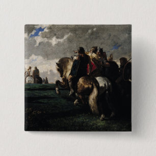 De barbaren voor Rome Vierkante Button 5,1 Cm