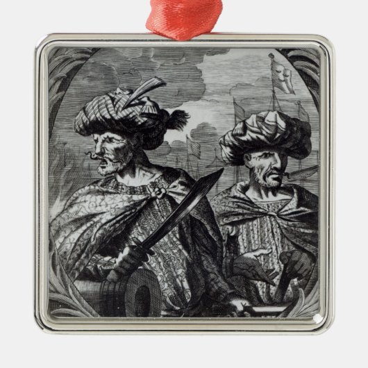 De Barbarossa Brothers Metalen Ornament (Voorkant)