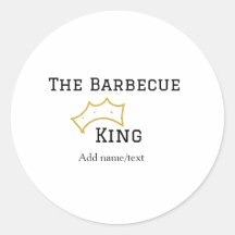 De Barbecue koning kroon naam tekst koken beste 