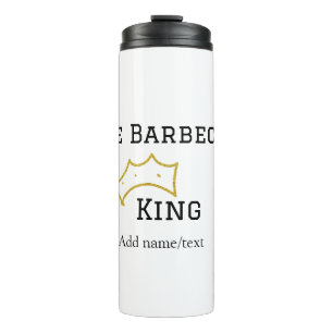 De Barbecue-koning kroon naam tekst koken beste Thermosbeker