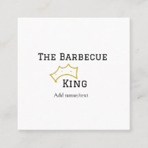 De Barbecue koning kroon naam tekst koken beste 