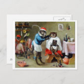 De Barber-aap Briefkaart (Voorkant / Achterkant)