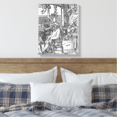 De Barber Canvas Afdruk (Insitu (Slaapkamer))