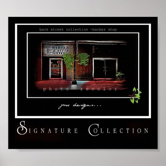 De Barber op de Bank Poster (Voorkant)