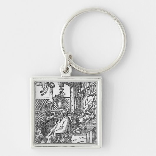 De Barber Sleutelhanger (Voorkant)