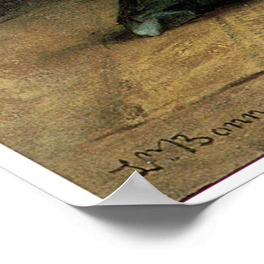 De Barber van Suez, 1876 Poster (Hoek)