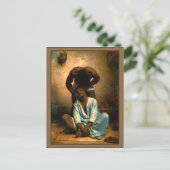 De Barber van Suez van Leon Bonnat Briefkaart (Staand voorkant)